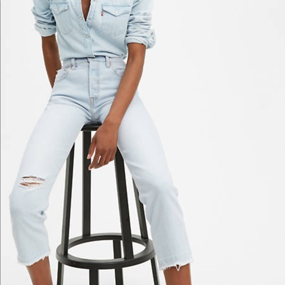 Levi’s 501 Original Stretch Cropped Jean Size 30 - Picture 11 of 11